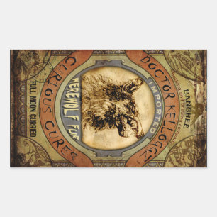 Werewolf Fur Rechthoekige Sticker