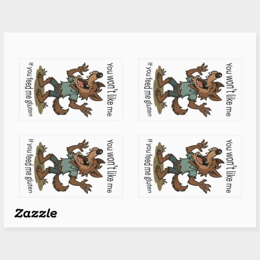Werewolf gluten sticker (Feuille)
