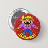 Werewolf Halloween Button (Voorkant /achterkant)