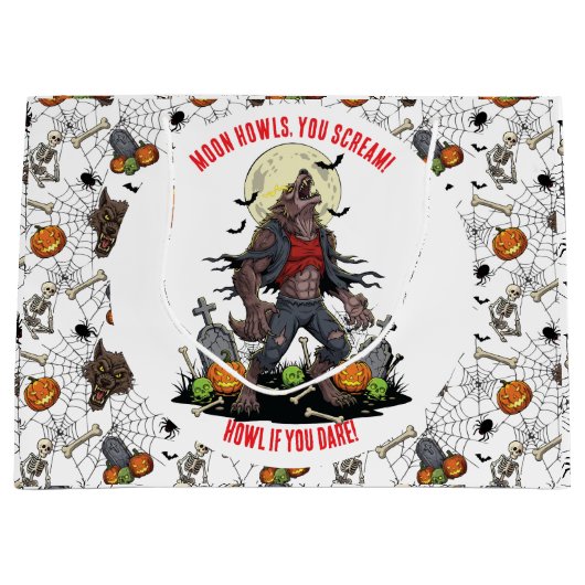 🐺 Werewolf Halloween sac cadeau 🎃 💀 (Devant)