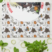 🐺 Werewolf Halloween Serviette de cuisine 🎃 (Plié)