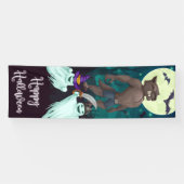 Werewolf - Happy Halloween Spandoek (Horizontaal)