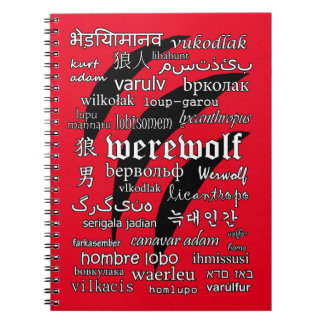Werewolf in 33 talen Spiral Photo-notebook Notitieboek