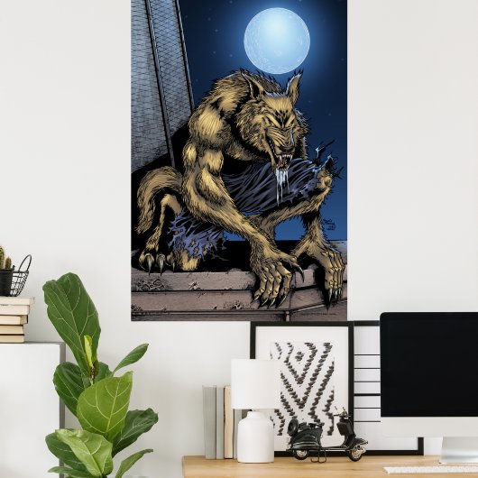 Werewolf poster (Bureau à domicile)