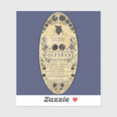 Werewolf potion étiquette wolfsbane (Feuille)