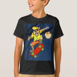 Werewolf Skateboarder Boys T-Shirt