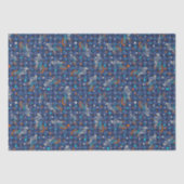 Werewolf Skeletons and BMX Bikes Patterned Tissuepapier (Voorkant)