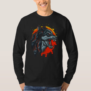 Werewolf Sunset for Wolves Fans T-shirt