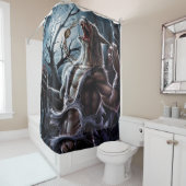 Werewolf Verandering Douchegordijn (In situ)
