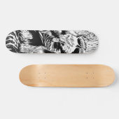 Werewolf zwart-wit skateboard (Horizontaal)