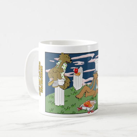 Werewolves Having Pizza Mug (Devant gauche)