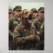 Werf nu, knuffelt later soldaat poster (Voorkant)