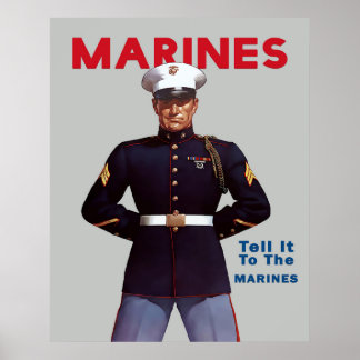 Werfplakkaat van het Amerikaanse Korps Mariniers u Poster