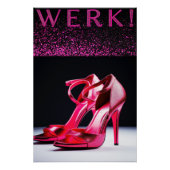 "WERK !" Affiche de la Déclaration d'Art Féminine (Devant)