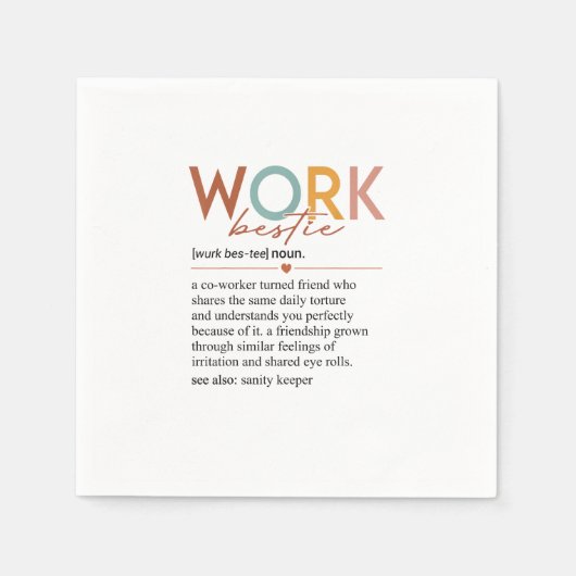 werk Bestie Definition Docenten Verpleegkundigen Servet (Voorkant)