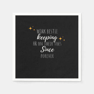 Werk Bestie Funny Werk Kantoor Coworker Classic Servet