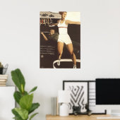 Werk, bouw, klaag niet over propaganda poster (Thuiskantoor)