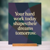 Werk citeert AI-kunst Acryl Bord (Neutraal)