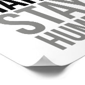 Werk hard, blijf nederig poster (Hoek)