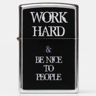 Werk hard en wees aardig tegen de motivatie van me