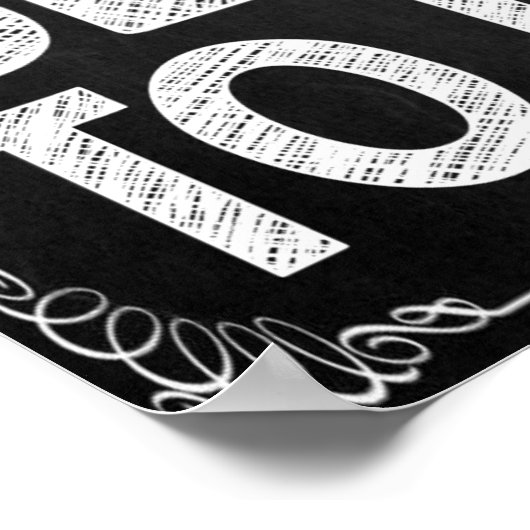 Werk hard en wees mooi Poster (Hoek)