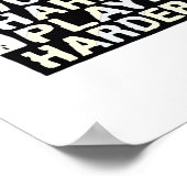 Werk Hard Speel Zo Hard - Dag van de Arbeid Grappi Poster (Hoek)