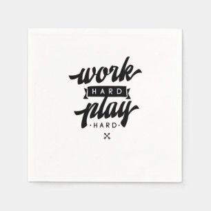 Werk Hard Speel zo hard Inspirerend quotes Classi Servet