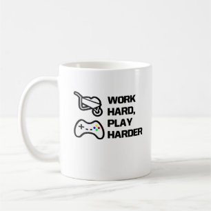 Werk hard, speel zo hard Statement Design Classic Koffiemok
