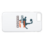 Werk Hard Speel zo Hard Voetbalspeler Classic Case-Mate iPhone Case (Achterkant (Horizontaal))