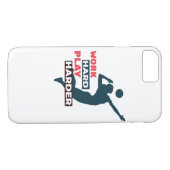 Werk hard Speel zo hard Volleybal Speler Classic Case-Mate iPhone Case (Achterkant (Horizontaal))