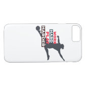 Werk Hard Speel zo hard Vrouw Voetballer Classi Case-Mate iPhone Case (Achterkant (Horizontaal))