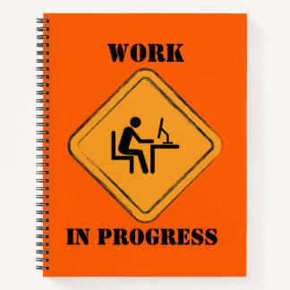 Werk in uitvoering Grappig Journaal notitieboek