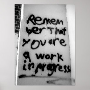 Werk in uitvoering poster