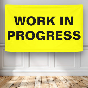 Werk in uitvoering spandoek