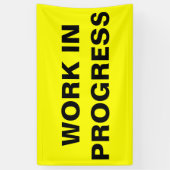 Werk in uitvoering spandoek (Verticaal)