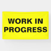 Werk in uitvoering spandoek (Horizontaal)