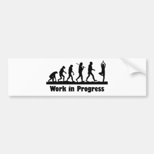 Werk in Uitvoering (Yoga) Bumpersticker