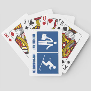 Werk is Belangrijk, Skien is Belangrijker Pokerkaarten