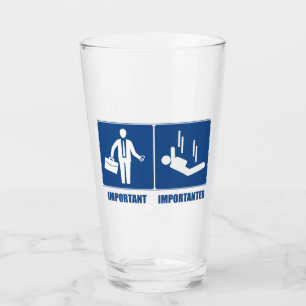 Werk is belangrijk, Skydiven is belangrijker Glas