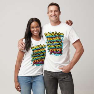 Werk is voor mensen die niet weten hoe ze moeten v t-shirt