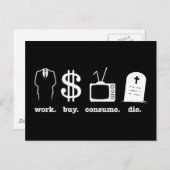 werk koopt consumentenslijm briefkaart (Voorkant / Achterkant)