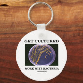 Werk kweken met bacteriën (agar-Bord) Sleutelhanger (Voorkant)