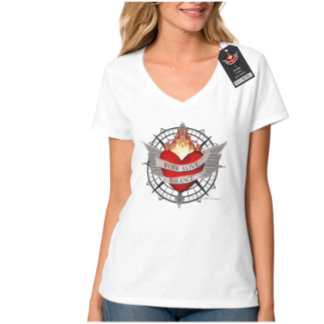 WERK LIEFDE BALANS kompasontwerp T-shirt