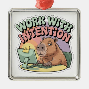 Werk met Intentie Metalen Ornament