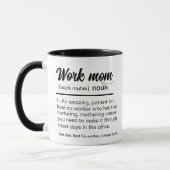 Werk moeder definitie, werk collega vriend mok (Links)
