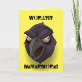 Werk?!? Nooit meer! Raven-afbeelding Kaart (Voorkant)