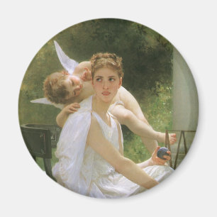 Werk onderbroken door Bouguereau, Angel Portrait Magneet