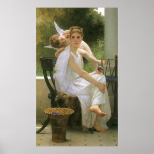 Werk onderbroken door Bouguereau, Angel Portrait Poster