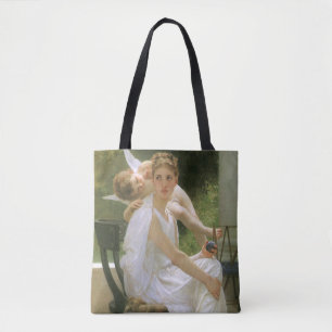 Werk onderbroken door Bouguereau, engel portret Draagtas