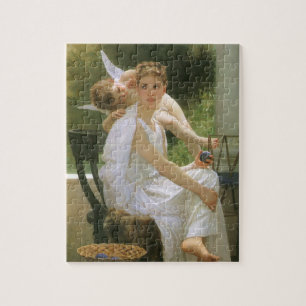 Werk onderbroken door Bouguereau, engel portret Legpuzzel